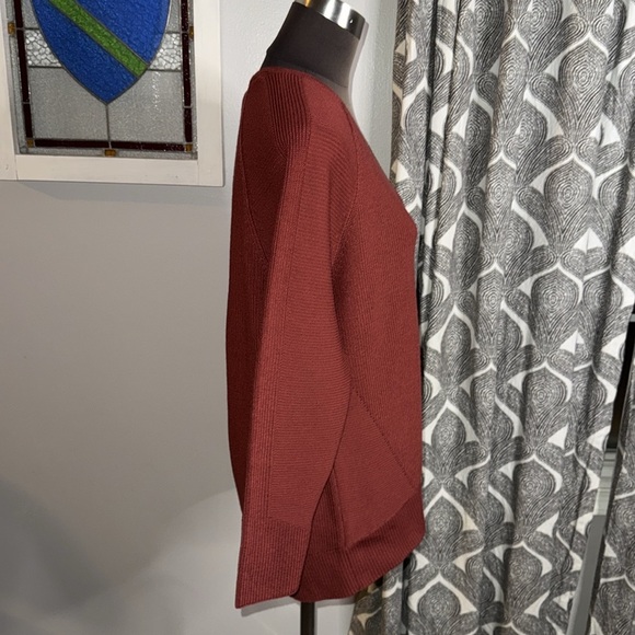 Athleta Hanover V Neck Rib Knit Sweater - Picture 5 of 6